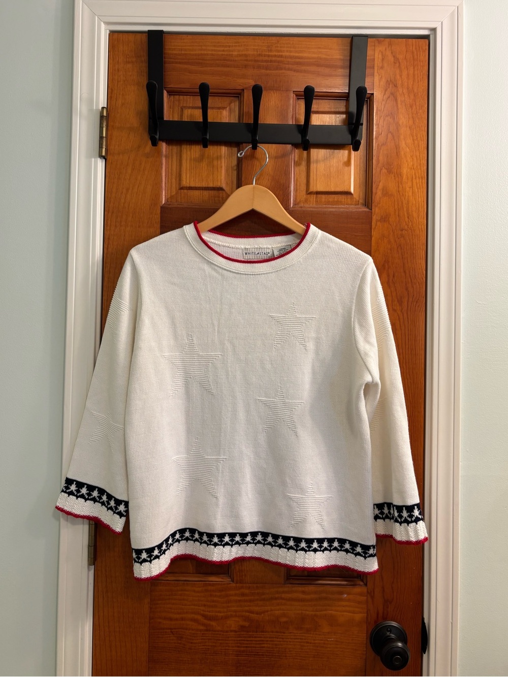 Vintage White Stag Americana Sweater - L